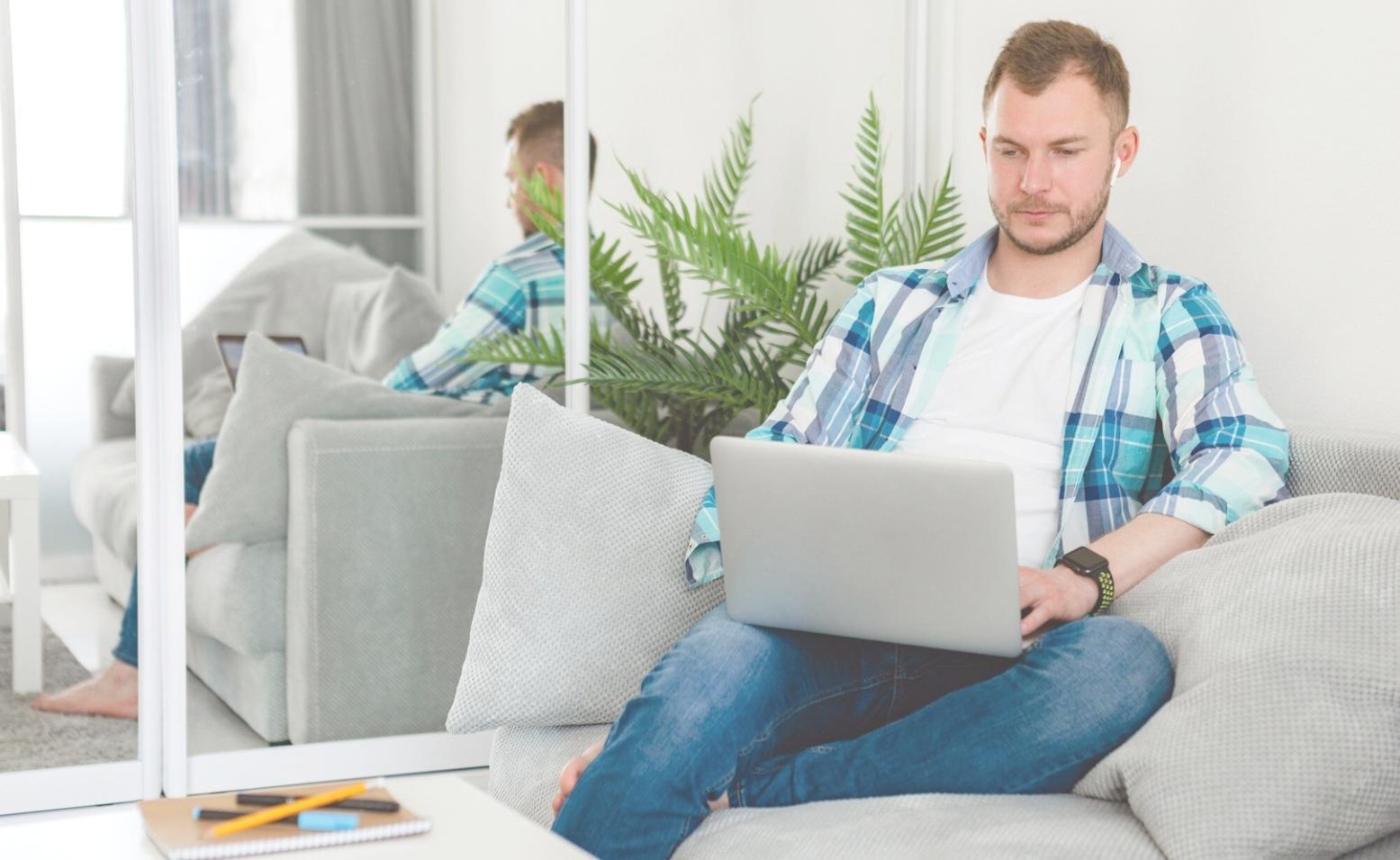 Modern office workspace with financial planning materials